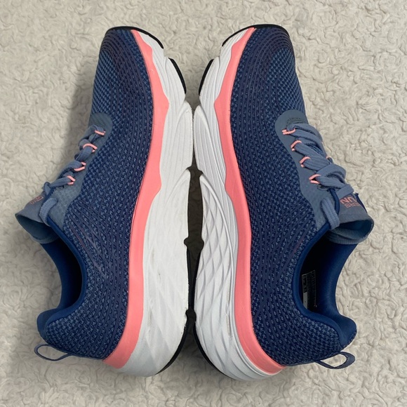 Skechers Womens Go Run Max Cushioning Elite Shoes Sneaker Size 7.5 Blue pink - Picture 8 of 12